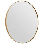 Medium Gold Finish Oval Wall Mirror | Helen
