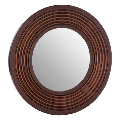 Concentric Frame Round Wall Mirror | Cocoa