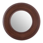 Concentric Frame Round Wall Mirror | Cocoa