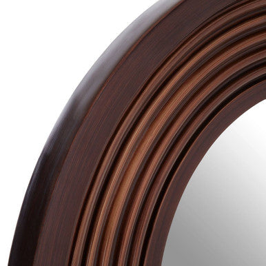 Concentric Frame Round Wall Mirror | Cocoa