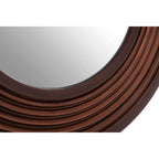 Concentric Frame Round Wall Mirror | Cocoa