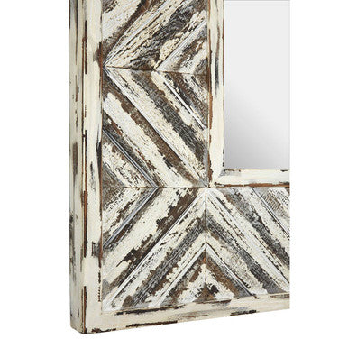 Rustic Chevron Wall Mirror | Lombok