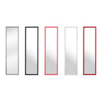 Over Door Grey Plastic Frame Mirror | Mize