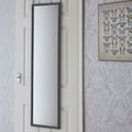 Over Door Grey Plastic Frame Mirror | Mize