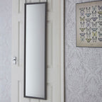 Over Door Grey Plastic Frame Mirror | Mize
