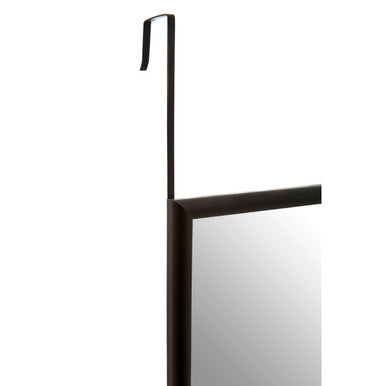 Over Door Grey Plastic Frame Mirror | Mize