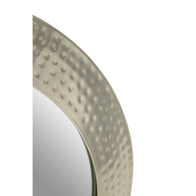Pewter Finish Wall Mirror | Templar