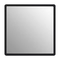 Medium Black Wall Mirror with Gold Edge | Trosa
