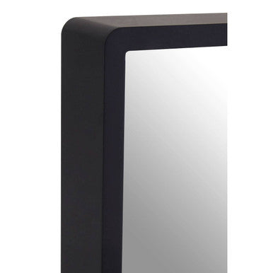Medium Black Wall Mirror with Gold Edge | Trosa