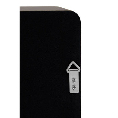 Medium Black Wall Mirror with Gold Edge | Trosa