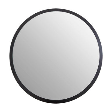 Round Medium Black Wall Mirror | Athena