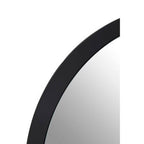 Round Medium Black Wall Mirror | Athena