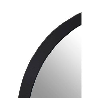 Round Large Black Wall Mirror | Athena