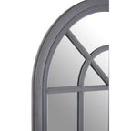 Antique Grey Arched Window Wall Mirror | Hawthorne