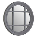 Antique Grey Round Wall Mirror | Hawthorne