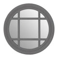 Antique Grey Round Wall Mirror | Hawthorne