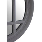 Antique Grey Round Wall Mirror | Hawthorne