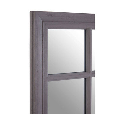 Antique Grey Finish Wall Mirror | Hawthorne
