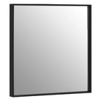Matt Black Large Square Wall Mirror | Loretta