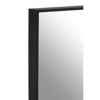 Matt Black Large Square Wall Mirror | Loretta