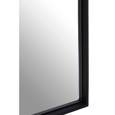Matt Black Large Square Wall Mirror | Loretta