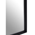 Matt Black Large Square Wall Mirror | Loretta
