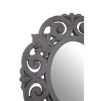 Antique Grey Scroll Design Wall Mirror | Itaka