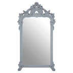 Grey Wall Mirror with Ornate Frame | Gabrieli