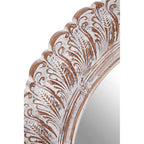 Antique Grey Acanthus Leaf Wall Mirror | Plume