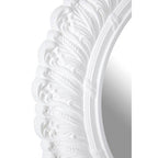Antique White Small Acanthus Leaf Wall Mirror | Plume