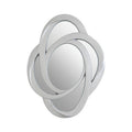 Silver Finish Elliptical Design Wall Mirror | Opus