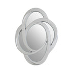 Silver Finish Elliptical Design Wall Mirror | Opus