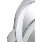 Silver Finish Elliptical Design Wall Mirror | Opus