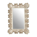 Champagne Finish Clamshell Design Wall Mirror | Sinarge