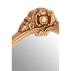 Gold Finish Round Acanthus Leaf Wall Mirror | Tina