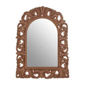 Antique Brown Arc Leaf Wall Mirror | Tristram