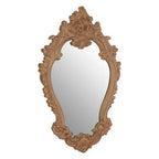 Antique Brown Rococo Design Wall Mirror | Broschi