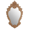 Antique Brown Rococo Design Wall Mirror | Broschi