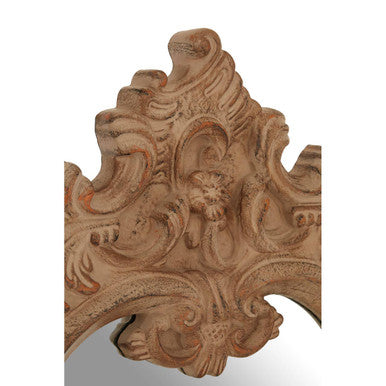 Antique Brown Rococo Design Wall Mirror | Broschi
