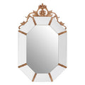 Wall Mirror with Gold Resin Frame | Milana