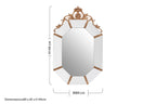 Wall Mirror with Gold Resin Frame | Milana