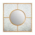 Gold Finish Art Deco Wall Mirror | Zariah