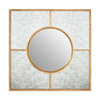 Gold Finish Art Deco Wall Mirror | Zariah