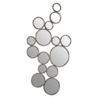 Large Silver Multi Circle Wall Mirror | Zariah