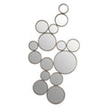 Large Silver Multi Circle Wall Mirror | Zariah