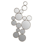 Large Silver Multi Circle Wall Mirror | Zariah