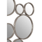 Large Silver Multi Circle Wall Mirror | Zariah