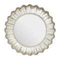 Champagne Finish Scallop Wall Mirror | Adelere