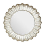 Champagne Finish Scallop Wall Mirror | Adelere