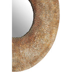 Gold Small Textured Wall Mirror | Faiza